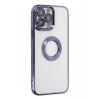 Newface Apple iPhone 14 Pro Max Kılıf Slot Silikon - Mor