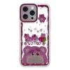 Newface Apple iPhone 14 Pro Max Kılıf Sweet Desenli Silikon Kapak - Pembe
