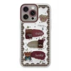 Newface Apple iPhone 14 Pro Max Kılıf Sweet Desenli Silikon Kapak - Şeffaf