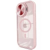 Newface Apple iPhone 14 Pro Max Kılıf Teleskop Lens Magsafe Silikon Kapak - Pembe