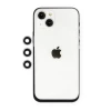 Newface Apple iPhone 14 Shine Kamera Lens - Gümüş