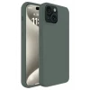 Newface Apple iPhone 15 Kılıf First Silikon - Koyu Yeşil