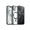 Newface Apple iPhone 15 Kılıf Kross Magneticsafe Kapak - Siyah