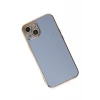 Newface Apple iPhone 15 Kılıf Volet Silikon - Mavi