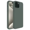 Newface Apple iPhone 15 Plus Kılıf First Silikon - Koyu Yeşil