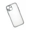 Newface Apple iPhone 15 Plus Kılıf Montreal Silikon Kapak - Gri