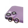 Newface Apple iPhone 15 Plus Raze Metal Kamera Lens - Pembe