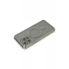 Newface Apple iPhone 15 Pro Kılıf Joke Simli Magneticsafe Kılıf - Gri