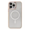 Newface Apple iPhone 15 Pro Kılıf Room Magneticsafe Silikon - Pudra