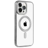 Newface Apple iPhone 15 Pro Max Kılıf Kronos Magsafe Kapak - Titanyum Gri
