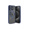 Newface Apple iPhone 15 Pro Max Kılıf Kross Magneticsafe Kapak - Lacivert