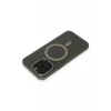 Newface Apple iPhone 15 Pro Max Kılıf Lodos Magneticsafe Mat Kapak - Titan Gri
