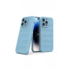 Newface Apple iPhone 15 Pro Max Kılıf Optimum Silikon - Sky Blue