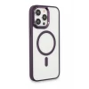 Newface Apple iPhone 15 Pro Max Kılıf Room Magneticsafe Silikon - Derin Mor