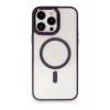 Newface Apple iPhone 15 Pro Max Kılıf Room Magneticsafe Silikon - Derin Mor