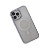 Newface Apple iPhone 15 Pro Max Kılıf Room Magneticsafe Silikon - Lila