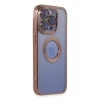 Newface Apple iPhone 15 Pro Max Kılıf Slot Silikon - Rose Gold