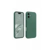 Newface Apple iPhone 16 Kılıf First Silikon - Koyu Yeşil