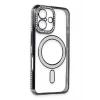 Newface Apple iPhone 16 Kılıf Joke Simli Magneticsafe Kılıf - Siyah