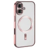 Newface Apple iPhone 16 Kılıf Kross Magneticsafe Kapak - Pembe