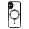 Newface Apple iPhone 16 Kılıf Kross Magneticsafe Kapak - Siyah