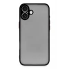 Newface Apple iPhone 16 Kılıf Montreal Silikon Kapak - Siyah