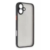 Newface Apple iPhone 16 Kılıf Montreal Silikon Kapak - Siyah