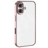 Newface Apple iPhone 16 Kılıf Razer Lensli Silikon - Pembe