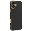 Newface Apple iPhone 16 Kılıf Volet Silikon - Siyah