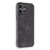 Newface Apple iPhone 16 Plus Kılıf Aras Deri Kapak - Siyah