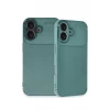Newface Apple iPhone 16 Plus Kılıf Auto Focus Karbon Kapak - Koyu Yeşil