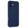 Newface Apple iPhone 16 Plus Kılıf First Silikon - Lacivert