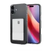 Newface Apple iPhone 16 Plus Kılıf Kart Şeffaf Silikon - Şeffaf