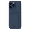 Newface Apple iPhone 16 Plus Kılıf Kelvin Kartvizitli Silikon - Lacivert