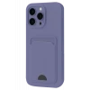 Newface Apple iPhone 16 Plus Kılıf Kelvin Kartvizitli Silikon - Lila