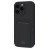 Newface Apple iPhone 16 Plus Kılıf Kelvin Kartvizitli Silikon - Siyah