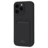 Newface Apple iPhone 16 Plus Kılıf Kelvin Kartvizitli Silikon - Siyah