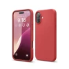 Newface Apple iPhone 16 Plus Kılıf Nano içi Kadife Silikon - Kırmızı