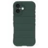 Newface Apple iPhone 16 Plus Kılıf Optimum Silikon - Koyu Yeşil