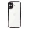 Newface Apple iPhone 16 Plus Kılıf Razer Lensli Silikon - Mor