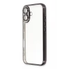 Newface Apple iPhone 16 Plus Kılıf Razer Lensli Silikon - Siyah