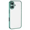 Newface Apple iPhone 16 Plus Kılıf Razer Lensli Silikon - Turkuaz