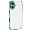 Newface Apple iPhone 16 Plus Kılıf Razer Lensli Silikon - Turkuaz