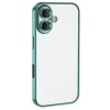 Newface Apple iPhone 16 Plus Kılıf Razer Lensli Silikon - Turkuaz