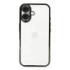 Newface Apple iPhone 16 Plus Kılıf Razer Lensli Silikon - Yeşil