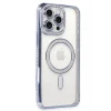 Newface Apple iPhone 16 Pro Kılıf Joke Simli Magneticsafe Kılıf - Mavi