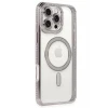 Newface Apple iPhone 16 Pro Kılıf Joke Simli Magneticsafe Kılıf - Pembe
