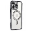 Newface Apple iPhone 16 Pro Kılıf Joke Simli Magneticsafe Kılıf - Siyah