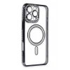 Newface Apple iPhone 16 Pro Kılıf Joke Simli Magneticsafe Kılıf - Siyah