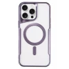 Newface Apple iPhone 16 Pro Max Kılıf Boyi Magsafe Silikon Kapak - Derin Mor